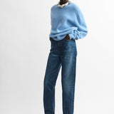 Toteme Classic Alpaca Crew Knit in Pale Blue