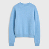 Toteme Classic Alpaca Crew Knit in Pale Blue