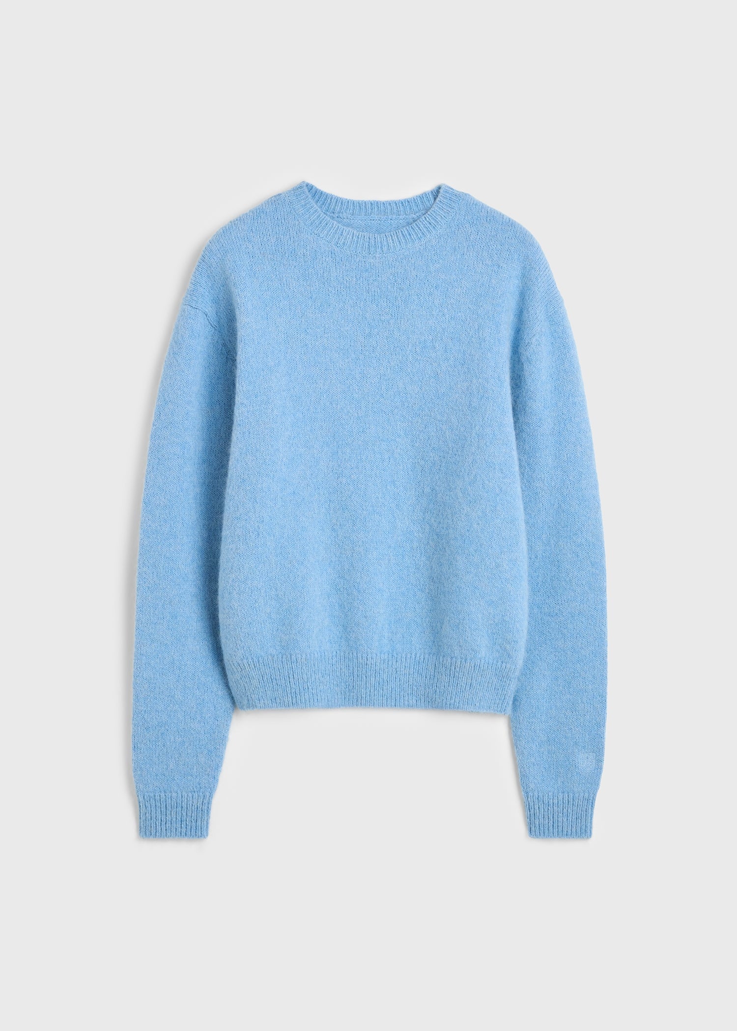 Toteme Classic Alpaca Crew Knit in Pale Blue
