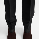 Toteme Contour Suede Mules in Brown
