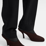 Toteme Contour Suede Mules in Brown
