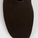 Toteme Contour Suede Mules in Brown
