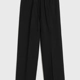 Toteme Drawstring Cotton Trousers in Black