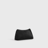 Toteme Mini T-Lock Pony Hair Clutch in Black