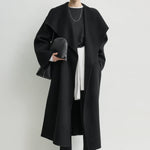 Toteme Signature Double Coat in Black - side view