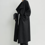 Toteme Signature Double Coat in Black - outfit inspiration