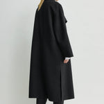 Toteme Signature Double Coat in Black - styled look