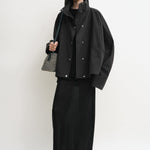 Toteme Summer Parachute Jacket in Black - side view