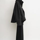 Toteme Summer Parachute Jacket in Black - detail view