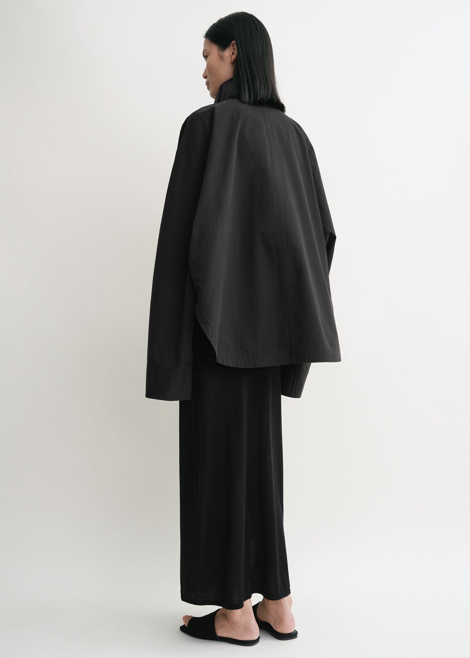 Toteme Summer Parachute Jacket in Black - styled look