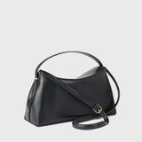 Toteme T-Lock Leather Top Handle in Black - styled look
