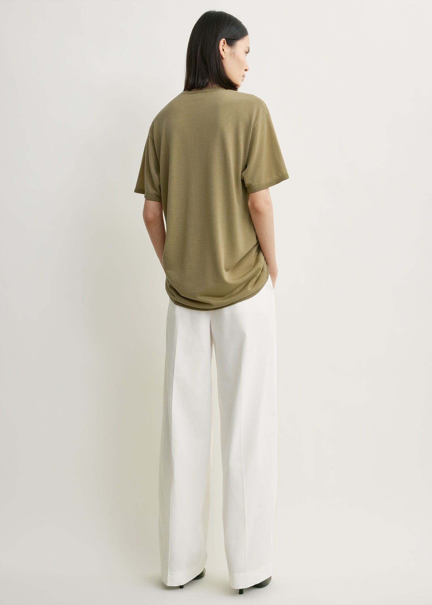 Toteme Tee Knit in Desert - styled look