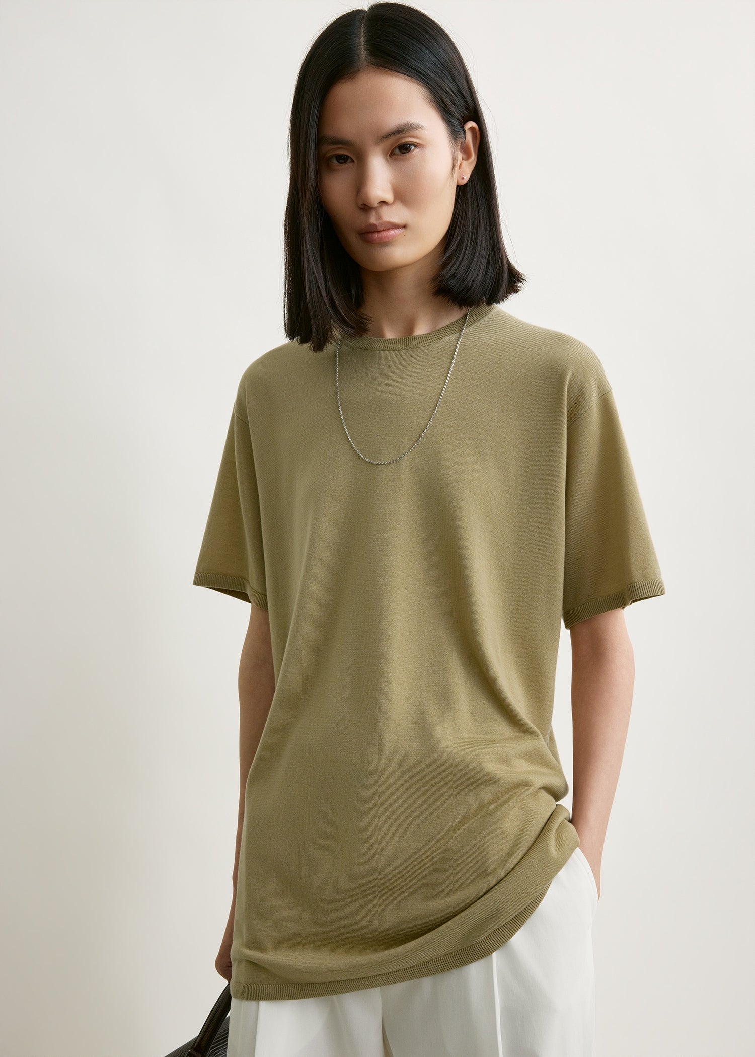 Toteme Tee Knit in Desert - outfit inspiration