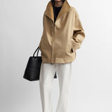 Toteme Zipped Country Jacket in Fawn