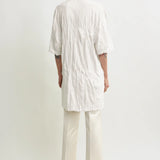 Toteme Relaxed Tee Dress in Off White