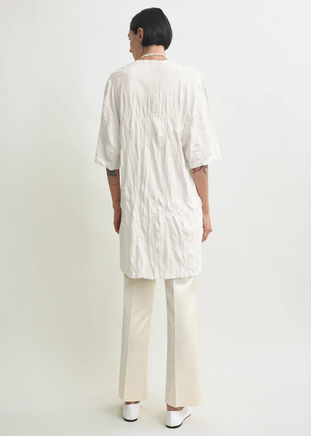 Toteme | Relaxed Tee Dress in Off White
