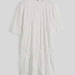 Toteme Relaxed Tee Dress in Off White