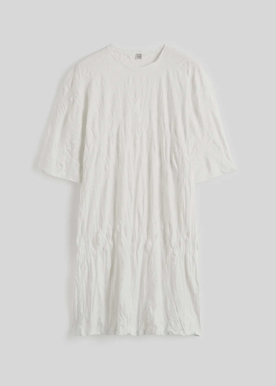Toteme Relaxed Tee Dress in Off White