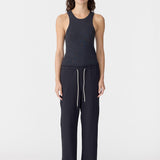 Bassike Twill Minimal Pant in Black