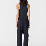 Bassike Twill Minimal Pant in Black