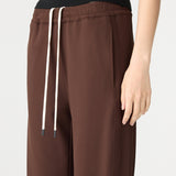 Bassike Twill Pinstitch Detail Pant in Dark Plum