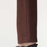Bassike Twill Pinstitch Detail Pant in Dark Plum