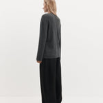 Harris Tapper Violetta Cardigan in Pewter - detail view