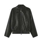 A Emery Vroman Leather Jacket in Black