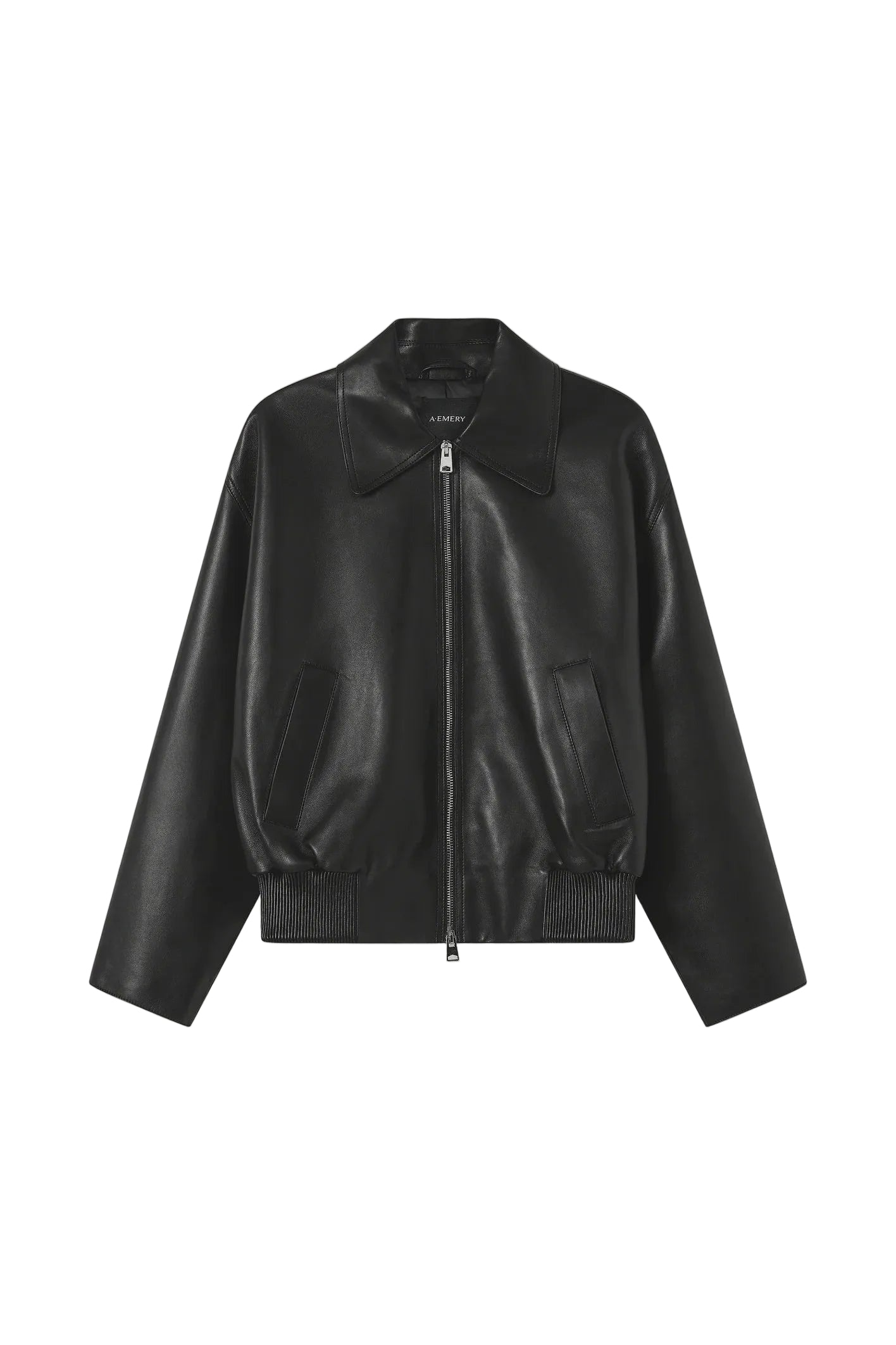 A Emery Vroman Leather Jacket in Black