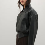 A Emery Vroman Leather Jacket in Black