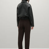 A Emery Vroman Leather Jacket in Black