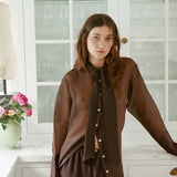Maggie Marilyn You Remind Me Of a Sunday Shirt in Black Coffee