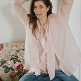 Maggie Marilyn You Remind Me Of a Sunday Shirt in Blush Milk