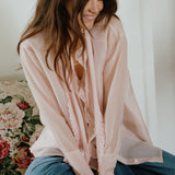 Maggie Marilyn You Remind Me Of a Sunday Shirt in Blush Milk