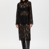 Camilla And Marc Zemira Lace Midi Skirt in Black