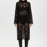 Camilla And Marc Zemira Lace Midi Skirt in Black