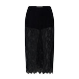 Camilla And Marc Zemira Lace Midi Skirt in Black