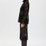 Camilla And Marc Zemira Long Sleeve Lace Top in Black