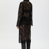 Camilla And Marc Zemira Long Sleeve Lace Top in Black