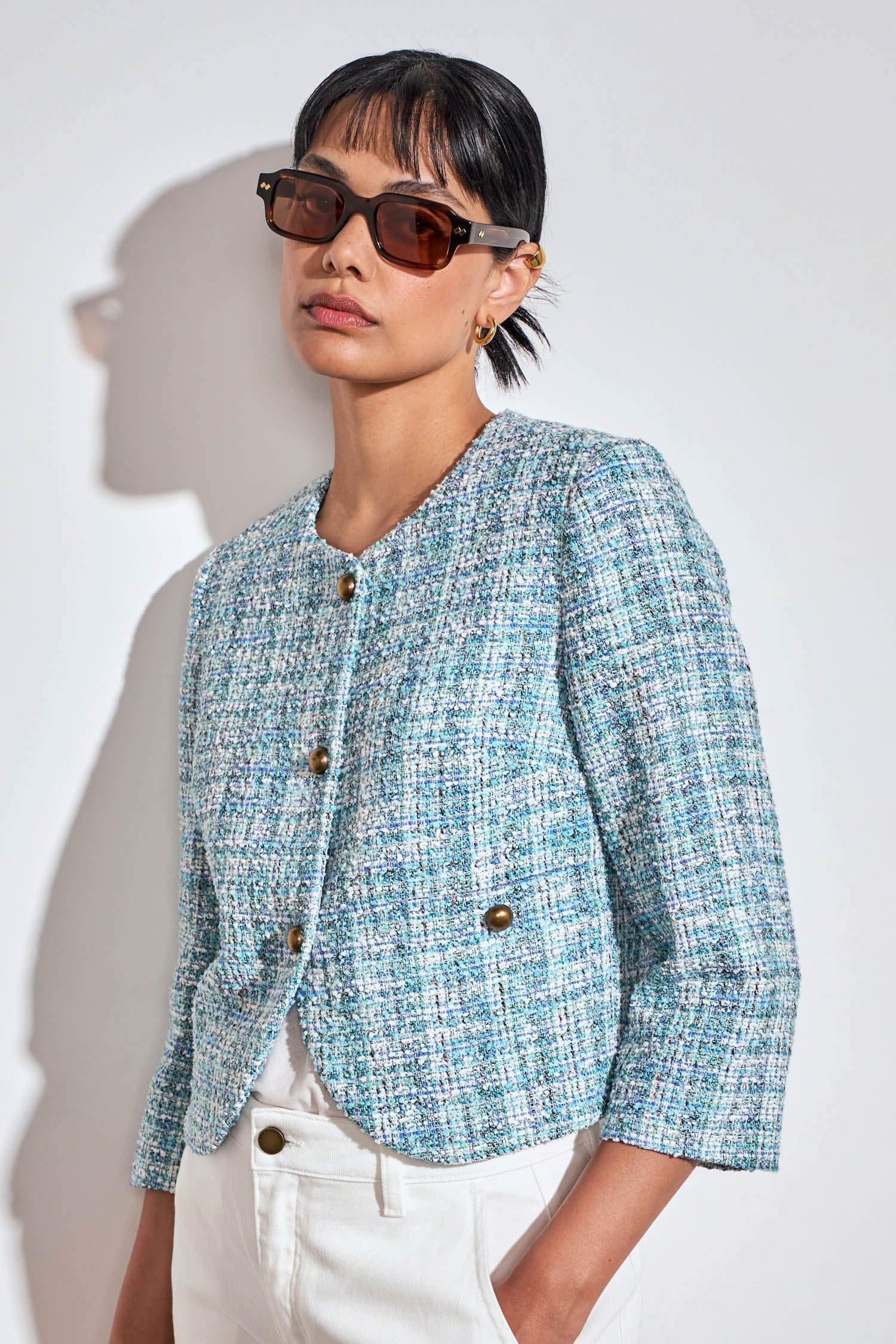 Zoe Kratzmann Element Jacket in Seagrass - side view