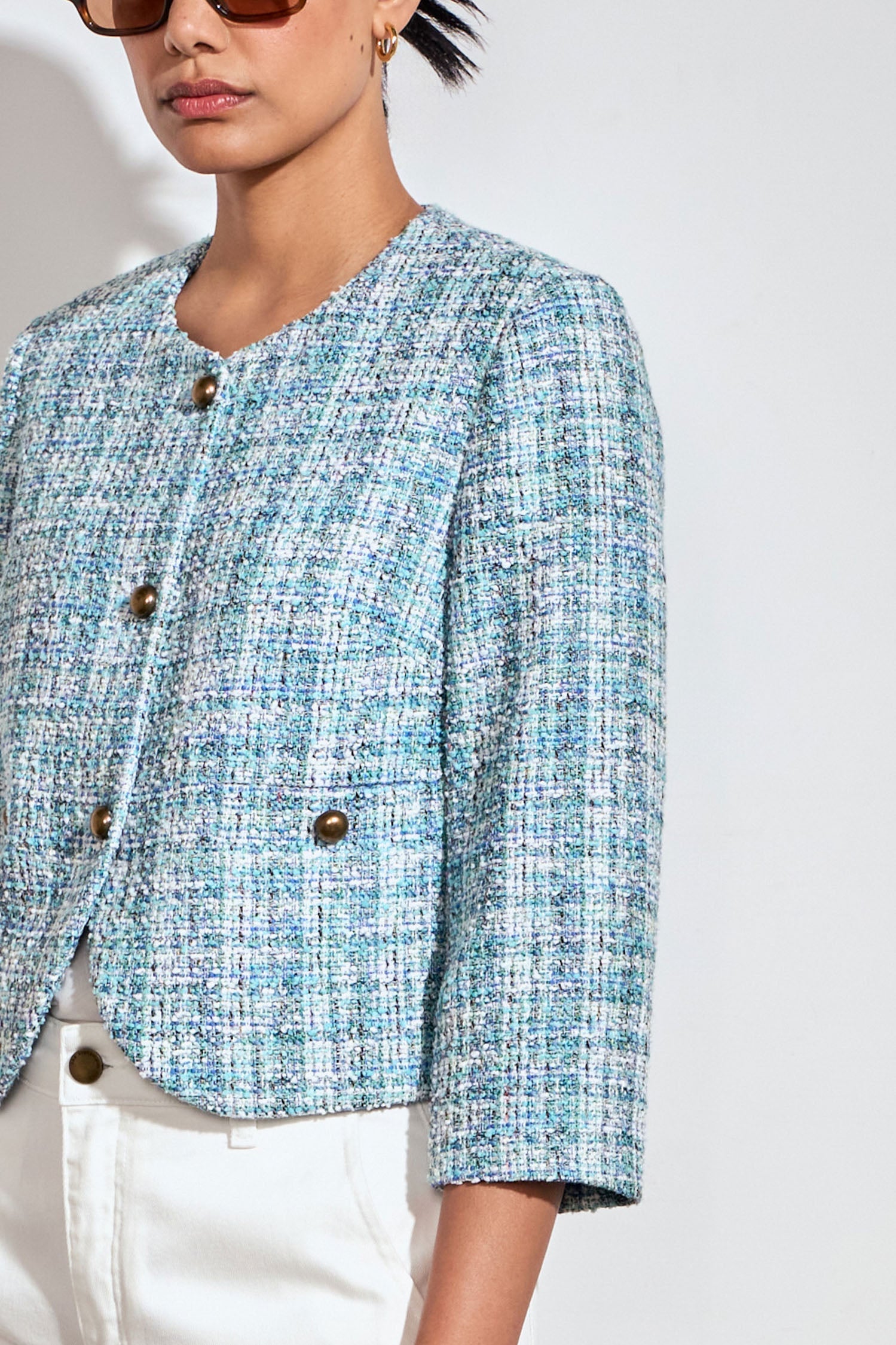 Zoe Kratzmann Element Jacket in Seagrass - detail view