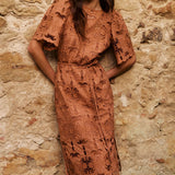 Zoe Kratzmann Guide Dress in Truffle - side view