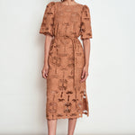 Zoe Kratzmann Guide Dress in Truffle - detail view