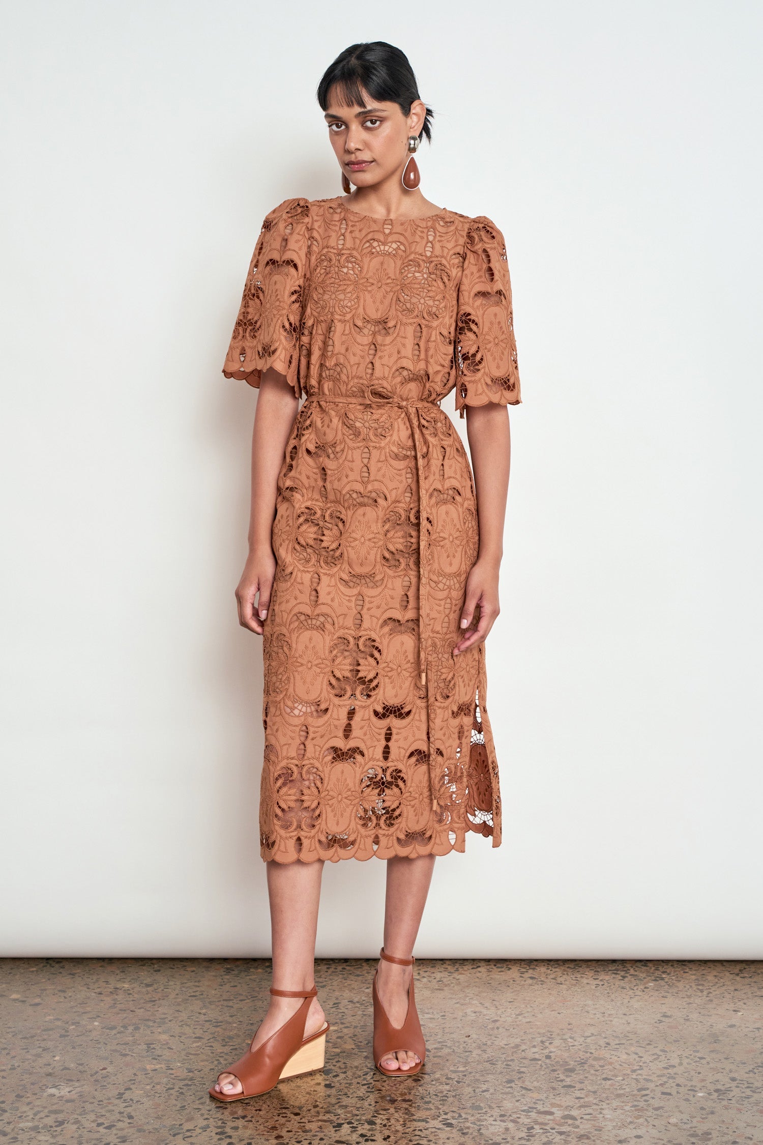 Zoe Kratzmann Guide Dress in Truffle - detail view