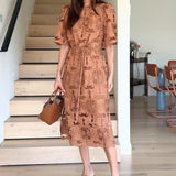 Zoe Kratzmann Guide Dress in Truffle - styled look
