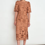 Zoe Kratzmann Guide Dress in Truffle - close up