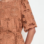 Zoe Kratzmann Guide Dress in Truffle - close up