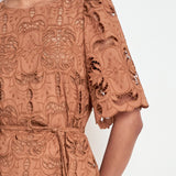 Zoe Kratzmann Guide Dress in Truffle - close up