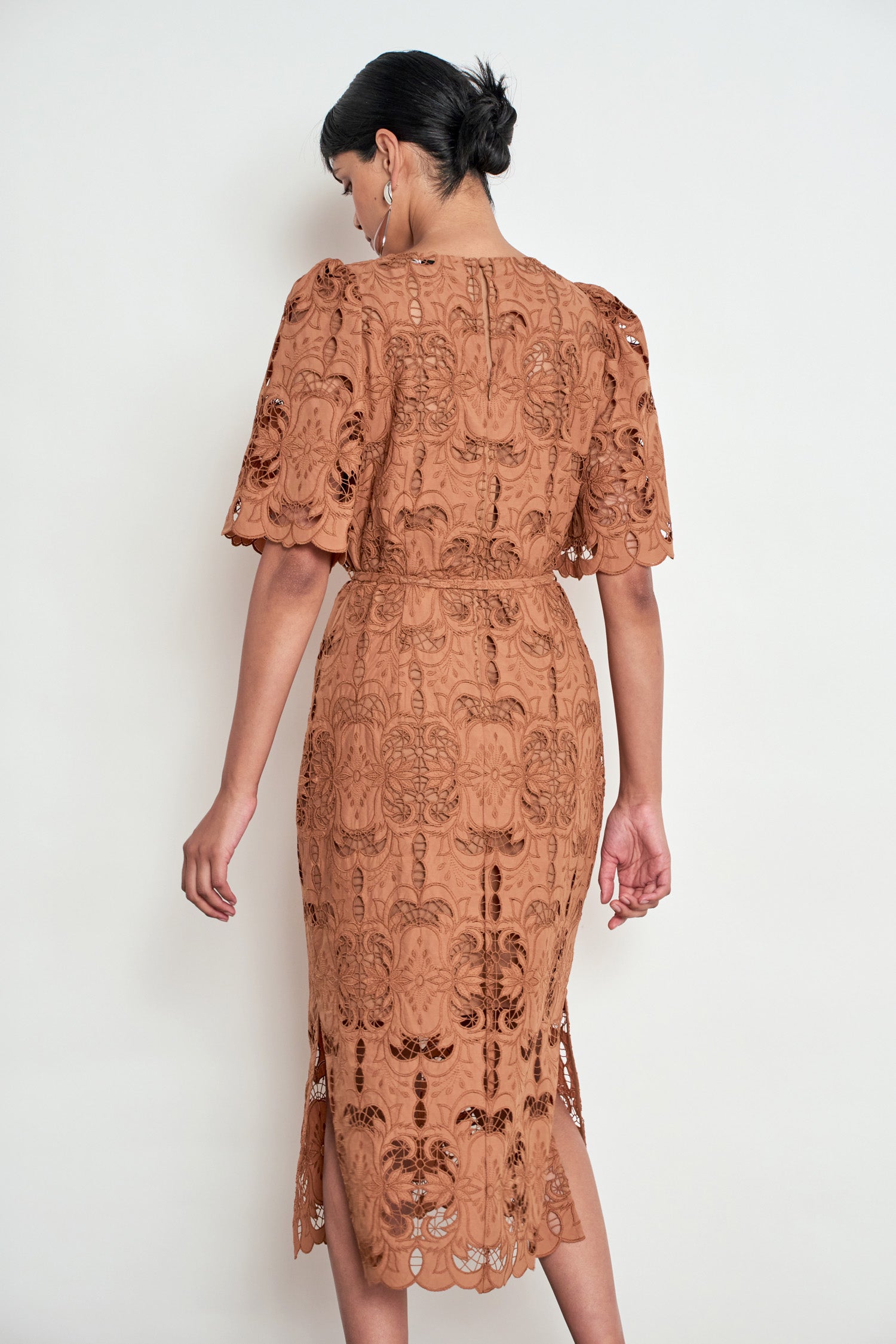 Zoe Kratzmann Guide Dress in Truffle - close up