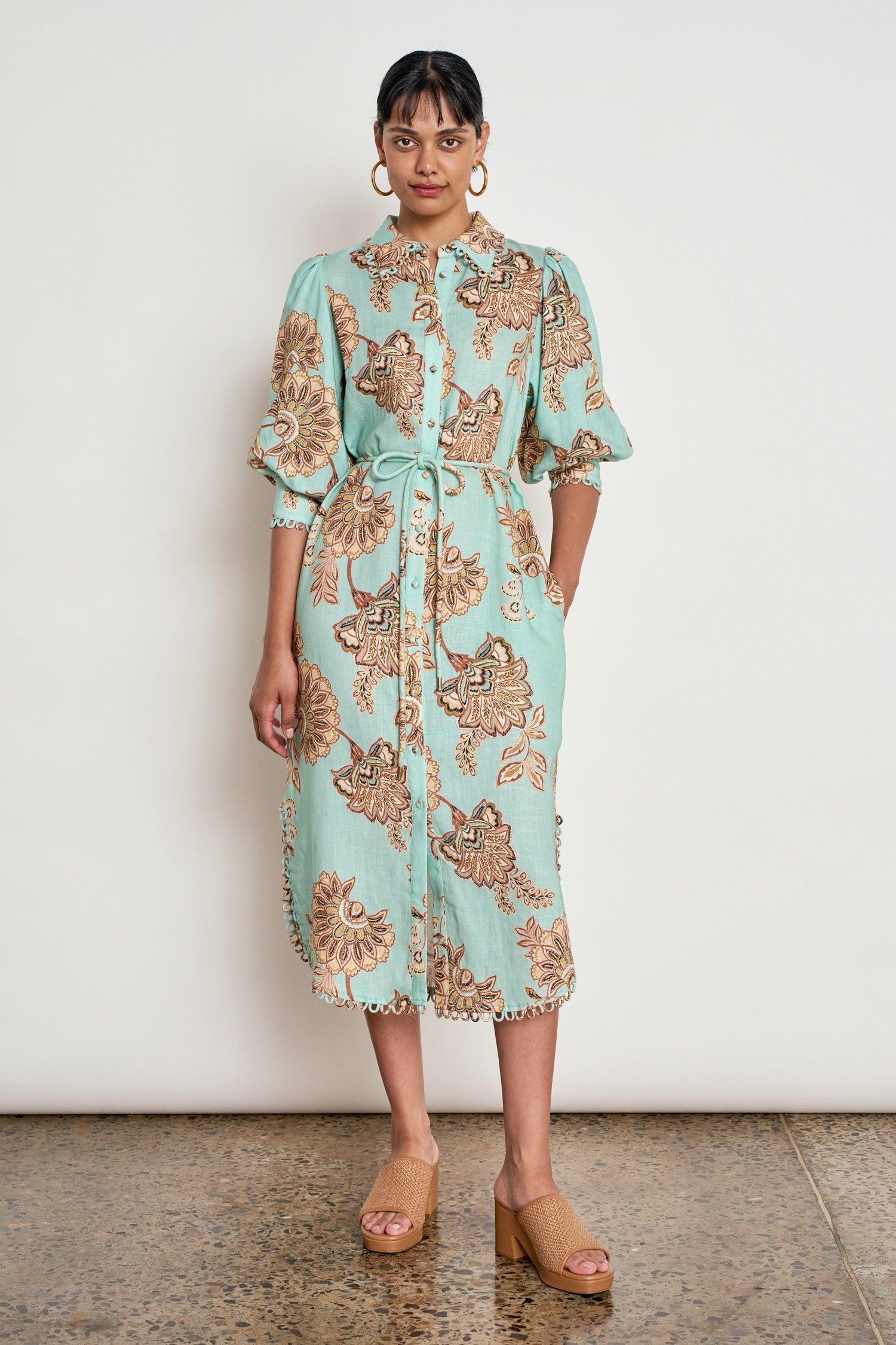 Zoe Kratzmann Heir Dress in Mint Kgari - side view